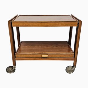 Carrito o mesa de cóctel plegable Art Déco, Austria, años 20