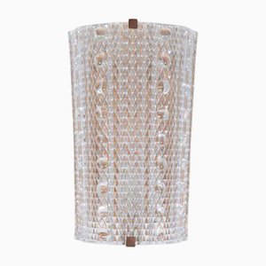 Lampada da parete vintage in vetro nello stile di Carl Fagerlund per Lyfa