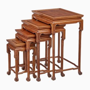 Chinese Nesting Tables from Mayfair and Company, 1950, Set of 4