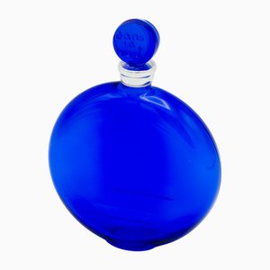 Flacon de Parfum Art Déco Bleu Cobalt pour Worth Dans La Nuit, 1930