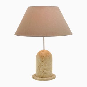 Lampe de Bureau Mid-Century en Travertin, Italie, 1970s