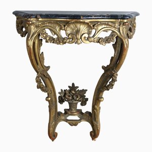 Consolle in legno dorato, XVIII secolo