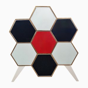Glass Chest of Drawers, 1980s