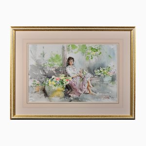 Gordon King, Fond Memories, Original Aquarell, 20. Jahrhundert