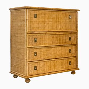 Wicker Chest of Drawers by Dal Vera, 1970s