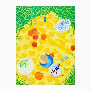Laura Rubio Bañón, Picnic and Ants, Acrylic on Canvas