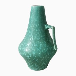 Vintage Turquoise Floor Vase, Germany, 1950s