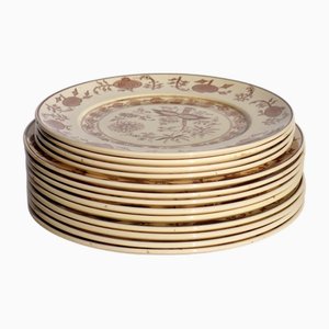 Frühe chinesische Dekorteller von San Richard Society (Ginori), 1890er, 13 . Set