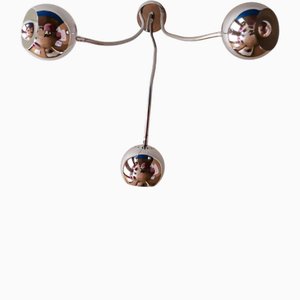Three Arms Pendant Lamp attributed to Goffredo Reggiani, Italy, 1970s