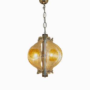 Lampada in vetro di Murano attribuita a Mazzega, Italia, anni '70