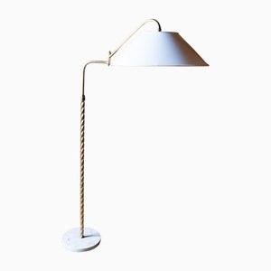 Italian Floor Lamp in Brass and Marble, 1950s