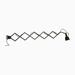 Vintage German Adjustable Bauhaus Scissor Wall Lamp by Wilhelm Bäder, 1930s