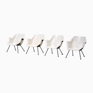 Modell 416 Stühle von Wim Rietveld & André Cordemeyer für Gispen, 1957, 4er Set