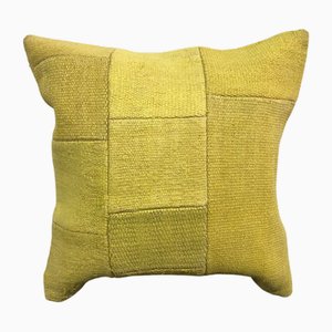 Yellow Hemp Cushion Cover, 1960s