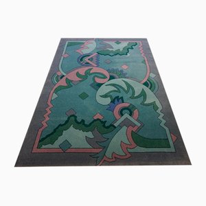 Vintage Dutch Geometric B & C Crystallo Rug, 1970s