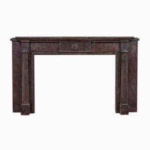 Faux Porphyry Marble Impressive Adams Mantlepiece, 1960s