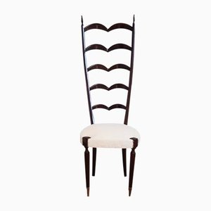 High Back Chair attributed to Paolo Buffa, Italy, 1950s