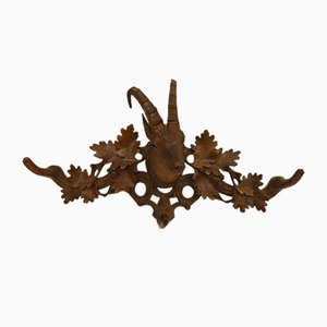 Gemskopf Hunter Antique Sculpté pour Armoire