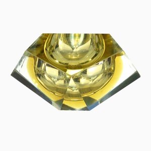 Cenicero Italia Sommerso de cristal de Murano, años 50