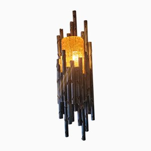 Brutalistische Wandlampe Marcello Fantoni zugeschrieben, 1960er