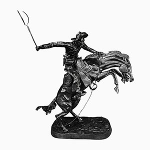 Frederic Remington, Bronco Tamer Sculpture, bronzo, metà XIX secolo