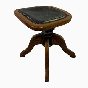 Small Early 20th Century Industrial Swivel Stool, 1920s