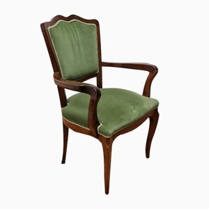 First Half of the 20th Century Armchair Parigina Model in Walnut Wood, 1940s