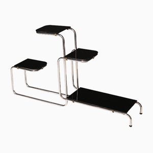 Portafiori Bauhaus cromato di Emile Guyot per Thonet, anni '30