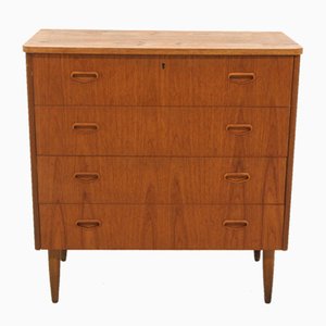 Scandinavian Teak Chest of Drawers, Sweden, 1960s
