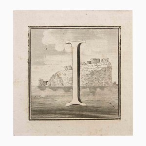 Luigi Vanvitelli, Letter I, Etching, 18th Century