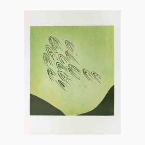 Antonio Rizzo, Figuren im Flug, Lithographie, 1970