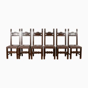 Mid-Century Stühle im Renaissance Stil, 6 . Set