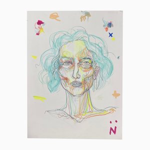 Neïla Serrano, Untitled, 2020, Colored Pencils on Paper