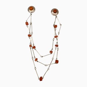 Vintage Baltic Amber Double Brooch
