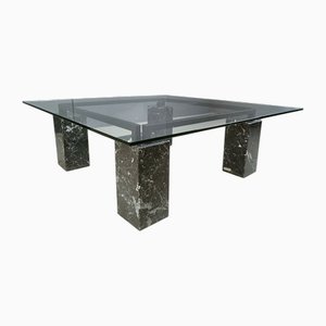 Vintage Black Marble Coffee Table by Artedi, 1970s