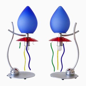 Lámparas de mesa Giocasta Notte de Andrea Anastasio para Artemide, años 90. Juego de 2