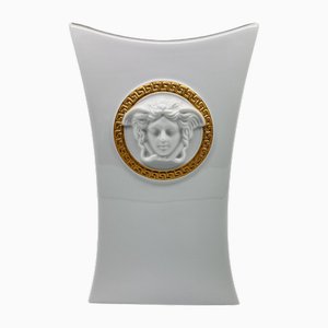 Gorgona White Vase by Gianni Versace for Rosenthal, 1994