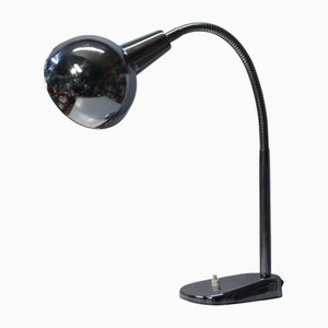 Industrielle Chrom Schreibtischlampe von Jumo, Frankreich, 1950er