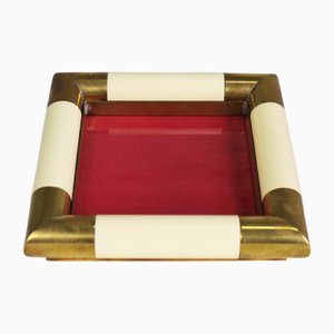 Italian Vide Poche in Brass attributed to Tommaso Barbi, 1970s