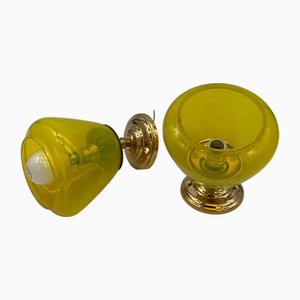 Vistosi zugeschriebene Wandlampen, Italien, 1970er, 2er Set