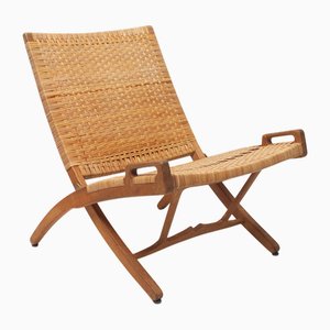 Sedia pieghevole JH512 di Hans J. Wegner per Johannes Hansen, Danimarca