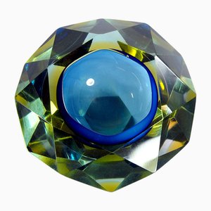 Italian Murano Sommerso Dish attributed to Alessandro Mandruzzato, 1960s