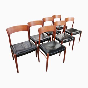 Chair in Teak and Leather by Henning Kjærnulf for KS Møbler, 1960s