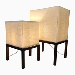 Stehlampen aus Stoff, 1970er, 2er Set
