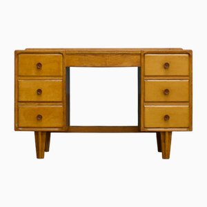 British Oak Dressing Table in the Manner of Heals, 1950s
