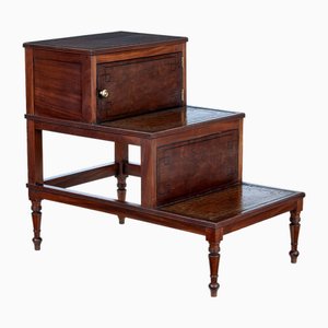 Mid 19th Century Mahogany Library Steps, 1820s
