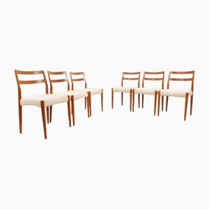 Sedie da pranzo di Johannes Andersen di Uldum Mobelfabrik, set di 6