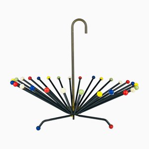 Portafrutta Mid-Century in metallo, Italia, anni '60