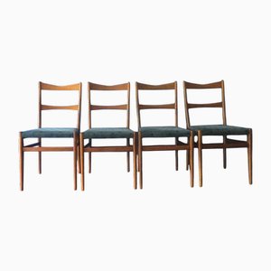 Chaises de Salle à Manger avec Housses en Chenille et Fils Métalliques, Set de 4, Danemark