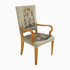 Swedish Modern Elm Armchair, 1940s